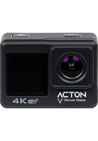 Acton Gold 4k Çift Ekranlı Aksiyon Kamerası Siyah