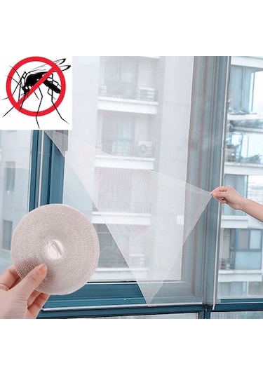 4 Adet Pencere Sinekliği Pratik Tül Sineklik 75 X 125 Cm