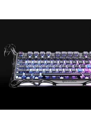 Gravastar Mercury K1 Pro Rgb Alüminyum Çerçeveli Kablosuz Mekanik Gaming Klavye