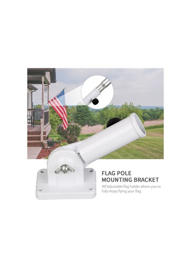 Bayrak Direği Tutucu 90 Derece Ayarlanabilir Zemin Montaj Braketi
