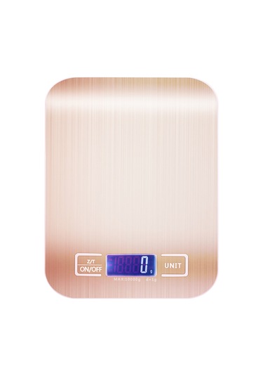 Kosona Gümüş Pembe Paslanmaz Çelik Mutfak Dijital Terazi, 10kg/1g Hassasiyet, 5 Ağırlık Birimi G/kg/lb/oz/ml , Otomatik Kapatma, Lcd Ekran Pil Yok Diğer