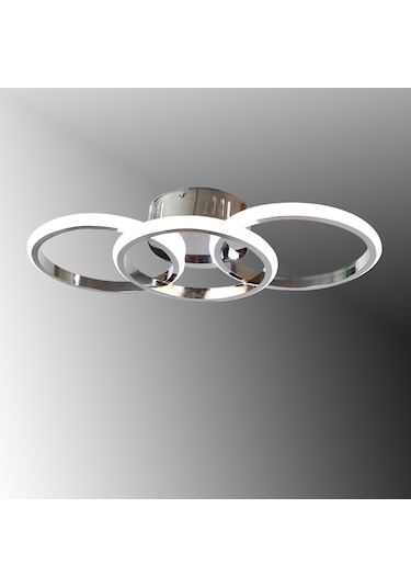 Tt305-3-kr Tt Aydınlatma 3 Renk Işık Krom Kaplama 3 Lü Led Avize Krom