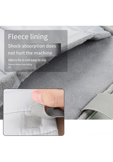 Maiyame Yeşil Nilon Dijital Cihaz Kılıfı - 12.9-13 İnç Laptop İçin Çarpıklık Ve Zıplama Koruyucu Taşınabilir Depolama Çantası Yeşil