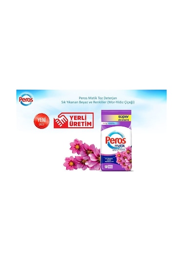 Peros Matik Mor Yıldız Çiçeği Toz Deterjan 10 KG