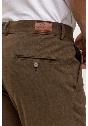 Kiremit Regular Armürlü Pantolon Kiremit