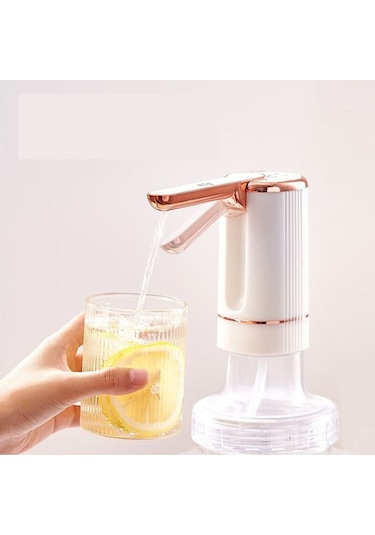 Zaman Ayarlı Katlanır Musluk 1200 Ma Bataryalı Usb İle Şarj Olabilen Elektronik Damacana Su Pompası Ak27yt0027