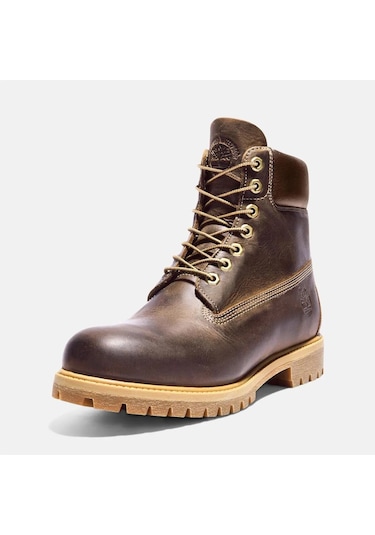 Bot Erkek Tb 1270972141 Timberland Premium 6 Inch Lace Up Waterp Brown Kahve Kahverengi
