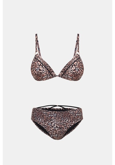 Amarelle Capetown Leopar Desenli Çıkarilabilir Kap Biyeli Bikini Takım Leopar