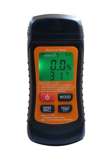 Suofeng "profesyonel Ahşap Nem Ve Sıcaklık Ölçer - Tahta, Duvar, Kağıt İçin Hassas Higrometre Ve Termometre" Siyah