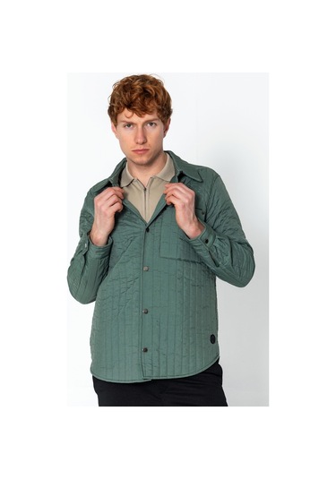 Erkek Regular Çok Cepli Astarlı Kısa Mont 001