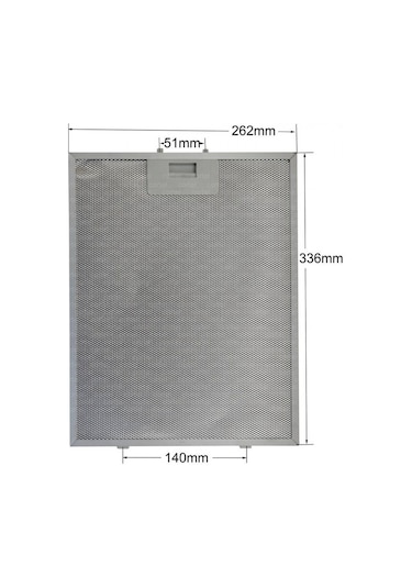 Bosch Siemens Profilo Metal Filtre 26 X 33,5 Cm