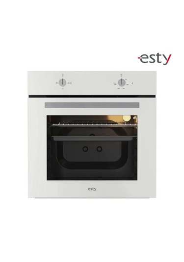 Esty ACO5335W01 - AEF6601W04 Beyaz Cam Ankastre Set