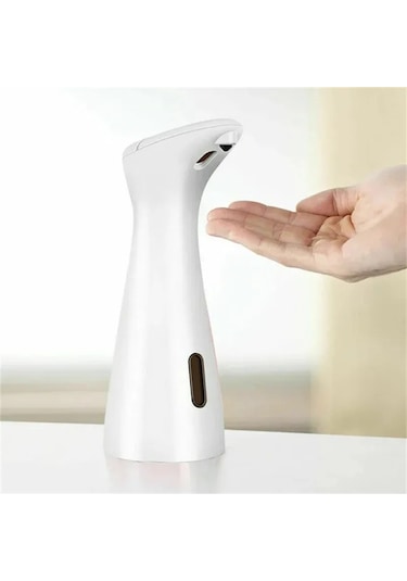 Beyaz-otomatik Sabunluk Banyo Mutfak Fotoselli Sıvı El Yıkama Sensörlü Sabunluk Plastik Duş Jeli Şampuanlık
