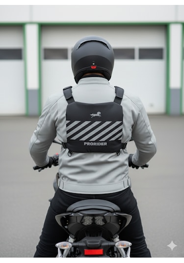 Motosiklet Göğüs Çantası Yeni Nesil Ayarlanabilir Kayışlı Klipsli Yelek Tipi Suya Dayanıklı Çanta Siyah