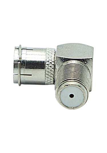 F Konnektör 60 Ohm 90 Derece Açılı Dişi L Tip Çevirici
