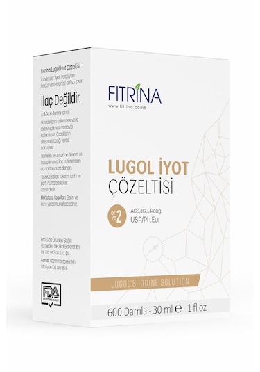 Fıtrina Lugol %2 İyot Çözeltisi 30 ML