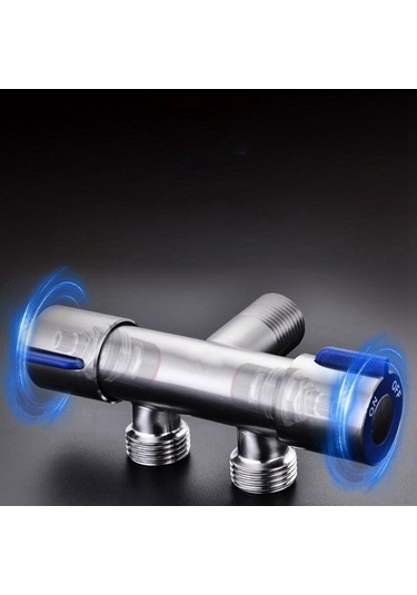 Ulzyvf Srıwen G1/2 X 1/2 304 Paslanmaz Çelik Açılı Vana, Çift Saplı Çift Kontrol Musluk