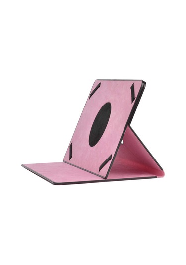 Zore Unik Universal 10 İnç Dönebilen Standlı Kılıf-Pembe Pembe