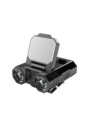 Taşınabilir Pil Ekran Far Açık Kamp Balıkçılık Led Far Su Siyah