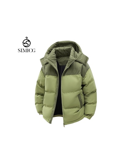 Erkekler İçin Kışlık Sıcak Pamuklu Dolgulu Ceket Haki