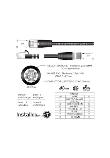 4607 Cat5e Internet Ethernet RJ45 Lan Kablosu 30 Metre