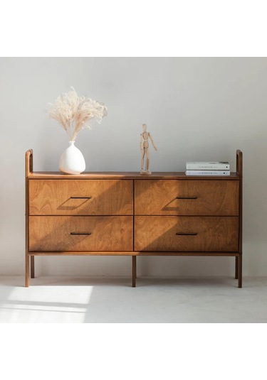 Woodesk Stille, Ahşap, Dolap Ve Konsol, 140x90, Tik Renk