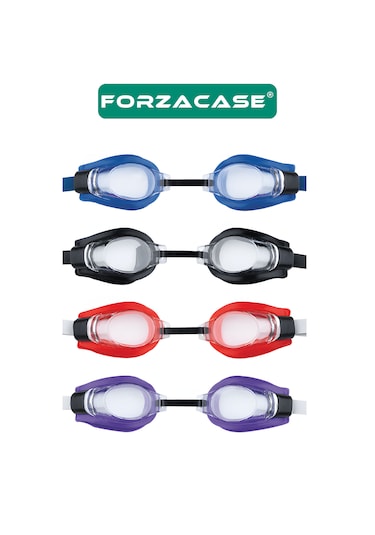 Forzacase Deniz Havuz Yüzme Gözlüğü Ayarlanabilir Kayış - Fc1054 Siyah