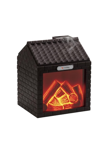 H9 Koyu Kahve Şömine Efektli 200ml Sessiz Ultrasonik House Hava Nemlendirici (İthalatçı Garantili)