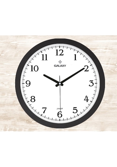 Galaxy 1964-K Premium Duvar Saati Siyah 35 Cm Siyah