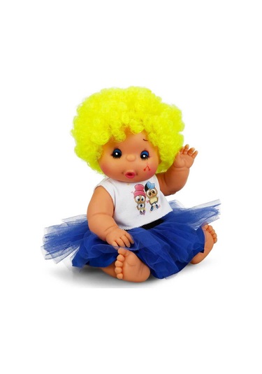 Afro Kıvırcık Renkli Saçlı  Bebek