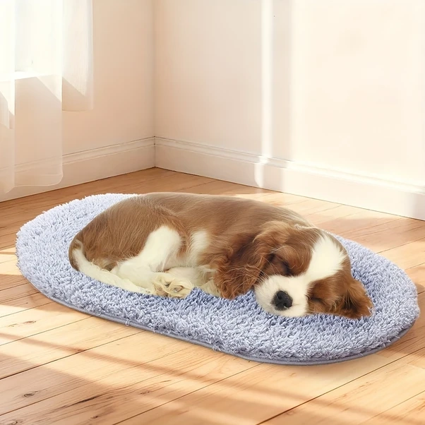 Elmpaly Mavi Ekstra Büyük Evcil Hayvan Yatağı: Yumuşak, Sıcak, Kaymaz Taban, İç/dış Kullanım