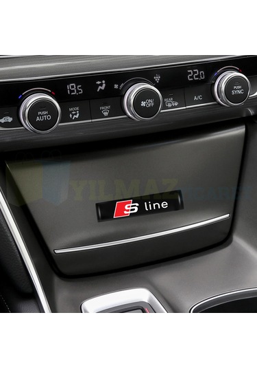 Audi S Line Kapı Kolu Torpido Konsol Ayna Damla Silikon Araba Oto Sticker Etiket Yapıştırma