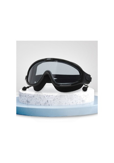 Jıehu Jh8208dmjs Büyük Çerçeve Su Geçirmez Ve Buğulanmaz Yüksek Çözünürlüklü Göz Koruma Yüzme Gözlüğü Duman Siyahı Çok Renkli