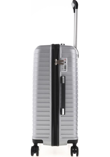 5235 Polipropilen Orta Boy Valiz-gümüş Gümüş