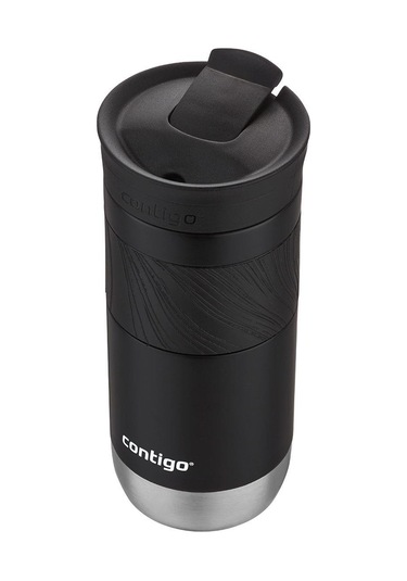 Contigo Byron Pro Snapseal Termos Bardak 470ml - Siyah Krom Taban Siyah