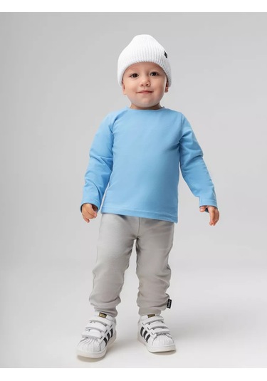 Bodo Bebekler İçin Pıc Efektiyle Sweatshirti 238856980 Açık Mavi