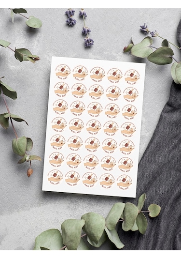 Nail Art Teşekkür Ederiz Stickers Paketleme Kargo Çıkartma Pytkst