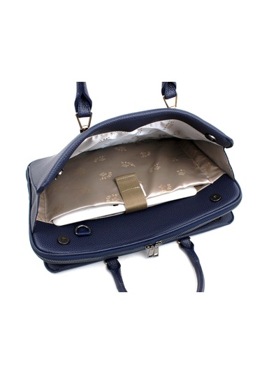 Kadın Lacivert İpad Notebook 13 & 14 İnç Laptop Ve Evrak Çantası Lacivert