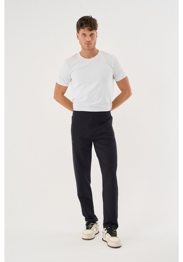 Shooter Sportswear Erkek Antrasit Mevsimlik Eşofman Altı Beli Lastikli Bağcıklı Rahat Kalıp Lacivert