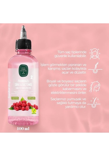 Eyüp Sabri Tuncer Frambuazlı Sirke Saç Toniği 3 x 100 ML + Rosia Pamuk