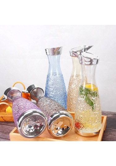 Dancemonkey Elmas Dokulu Meyve Suyu Sürahisi Kırılmaya Dayanıklı Home Suyu Fıçı