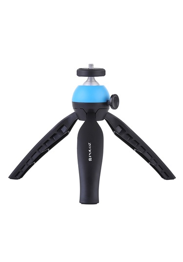 Puluz 360 Derece Top Başlı Mini Tripod Dağı Mavi