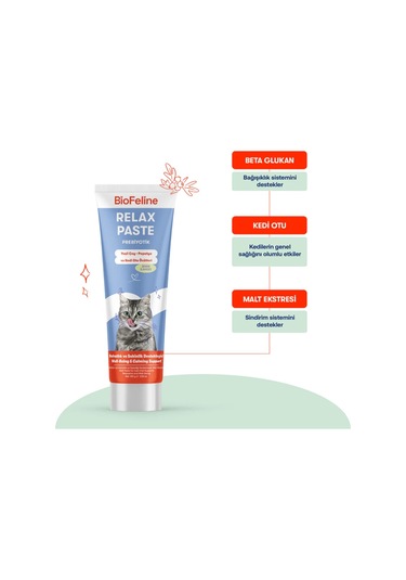 Biofeline Kediler İçin Rahatlatıcı Etkili Malt Macunu 100 G