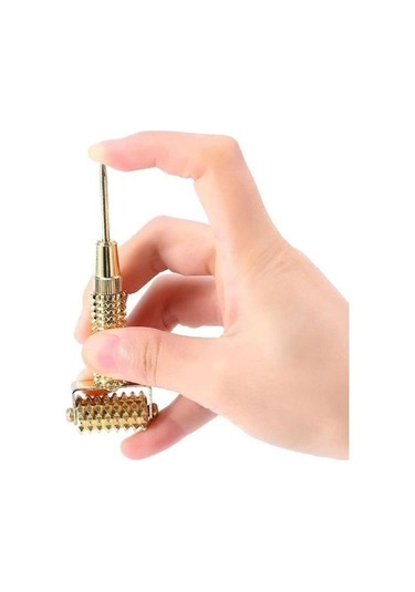 1pic Yüz Masaj Silindiri Akupunktur Noktaları Iğne Altın Prob Kulak Çok Fonksiyonlu Zayıflama Bahar Rulo Çift Çene Kaldırma Ev Kullanımı Güzellik Cihazları Ia0dmk Altın