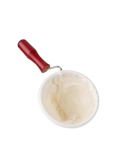 Ulzyvf Torbası Saplı Pamuk Makinesi Kumaş Kahve Kahve Flanel Filtre Damlatıcı Aksesuarları Ahşap Fi