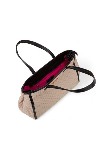 Bilik Deri Scuba Bej Kadın Omuz Çantası Blkf Selly Bej