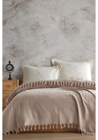 Viaden Berlino Çift Kişilik Pike 200 x 230 CM Bej