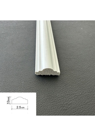 Diecor Dekoratif Boyanabilir 2,5 Cm Duvar Çıtası Kesimli Hazır Paket Televizyon Ünitesi Beyaz Tek Ebat Model:xa256