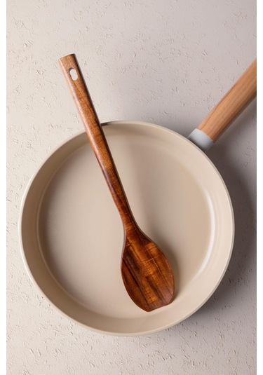 The Mia Natura Akasya Spatula 34x7 Cm Kahverengi