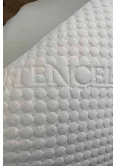 Rudu Tencel Kılıf, Ortopedik, Sertifikalı Visco Sünger Yastık 60x40x15 Cm 1250gr Omuz/boyun Destekli Beyaz